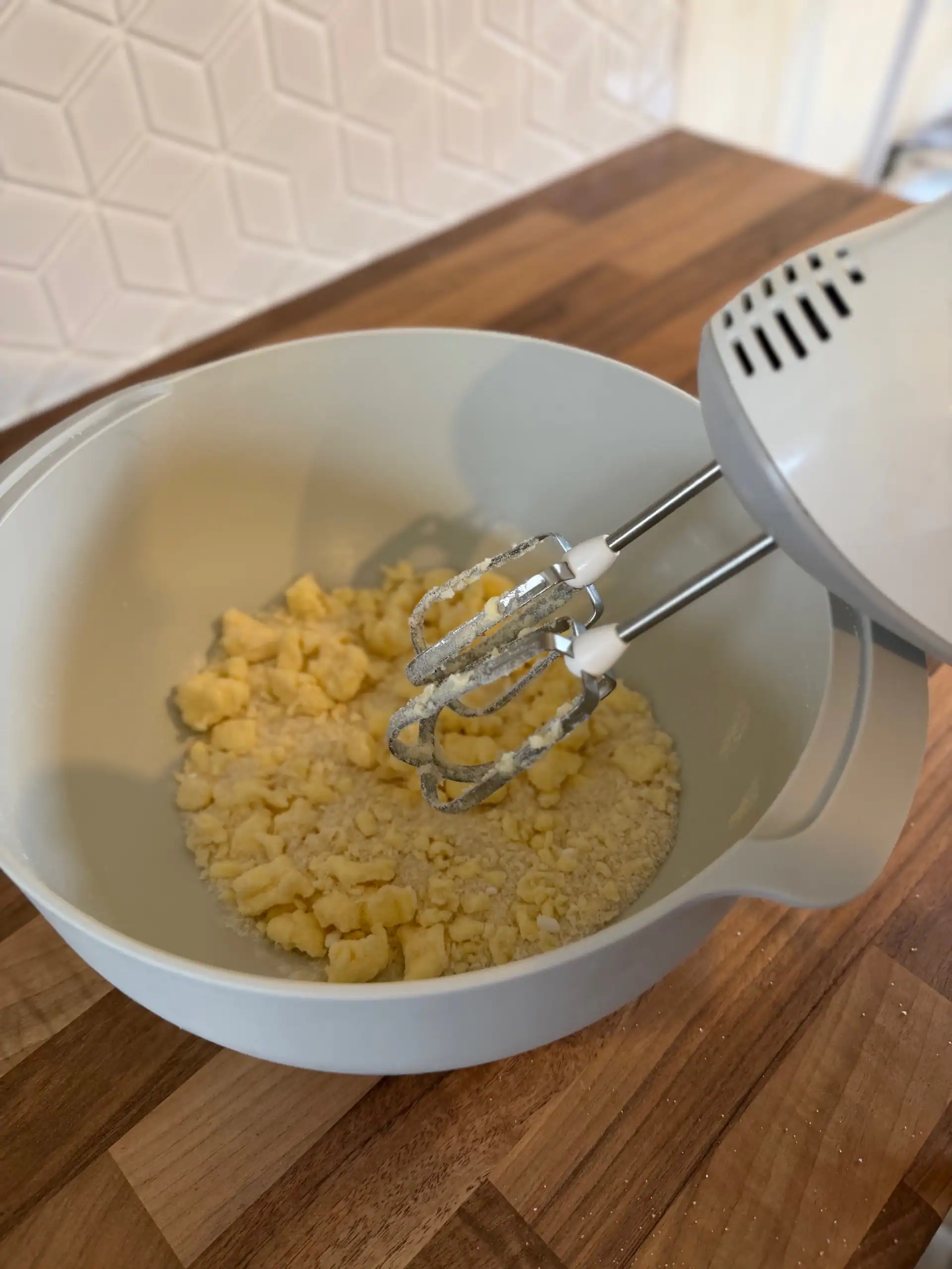 cream butter and sugar