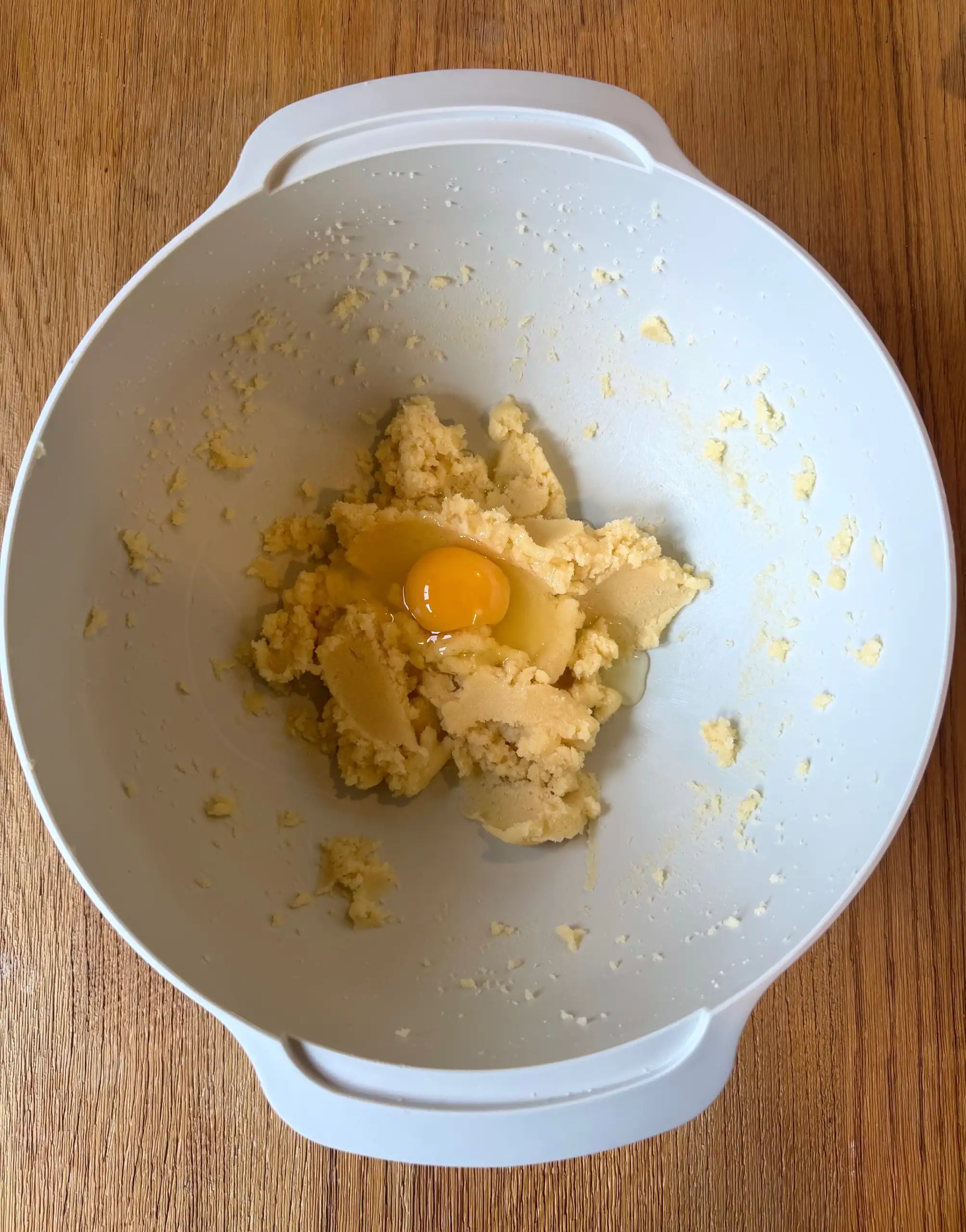 Egg in cookie dough