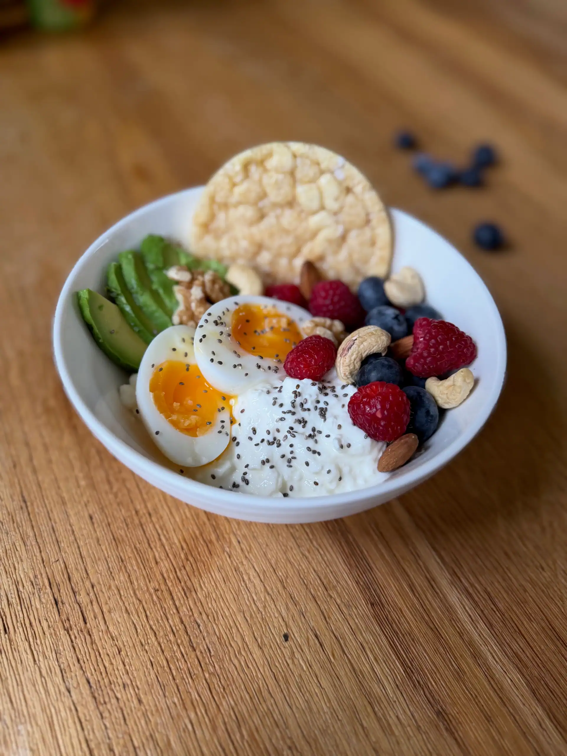 cottage cheese bowl on table