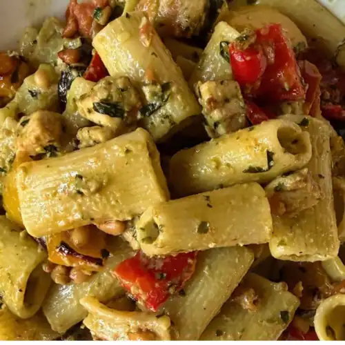 creamy chicken pesto pasta