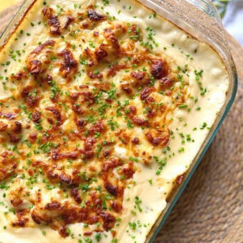 cauliflower cheese bake with crispy topping
