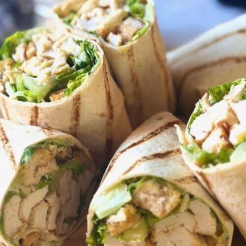 Chicken caesar wraps