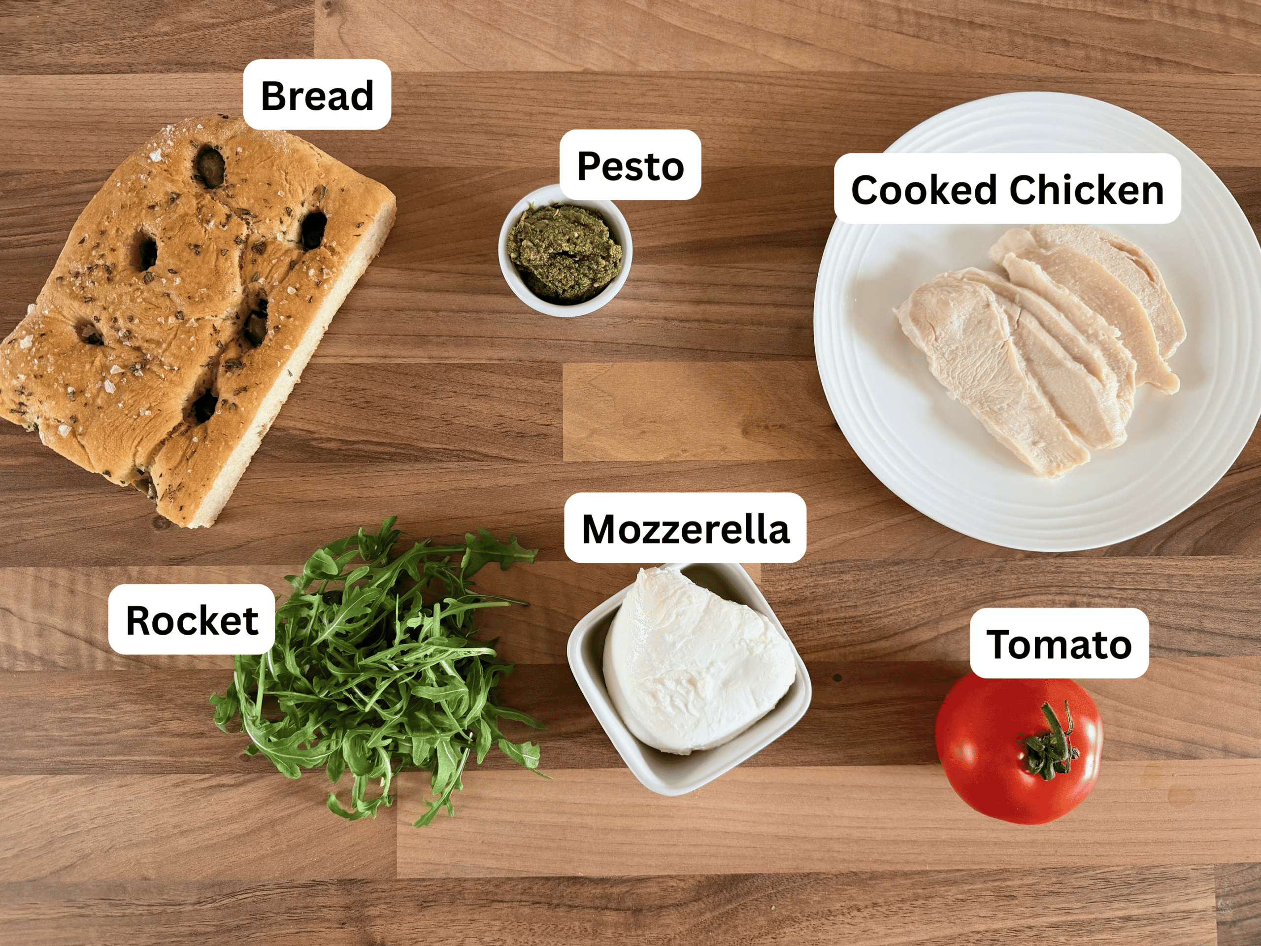 pesto chicken caprese sandwich ingredients