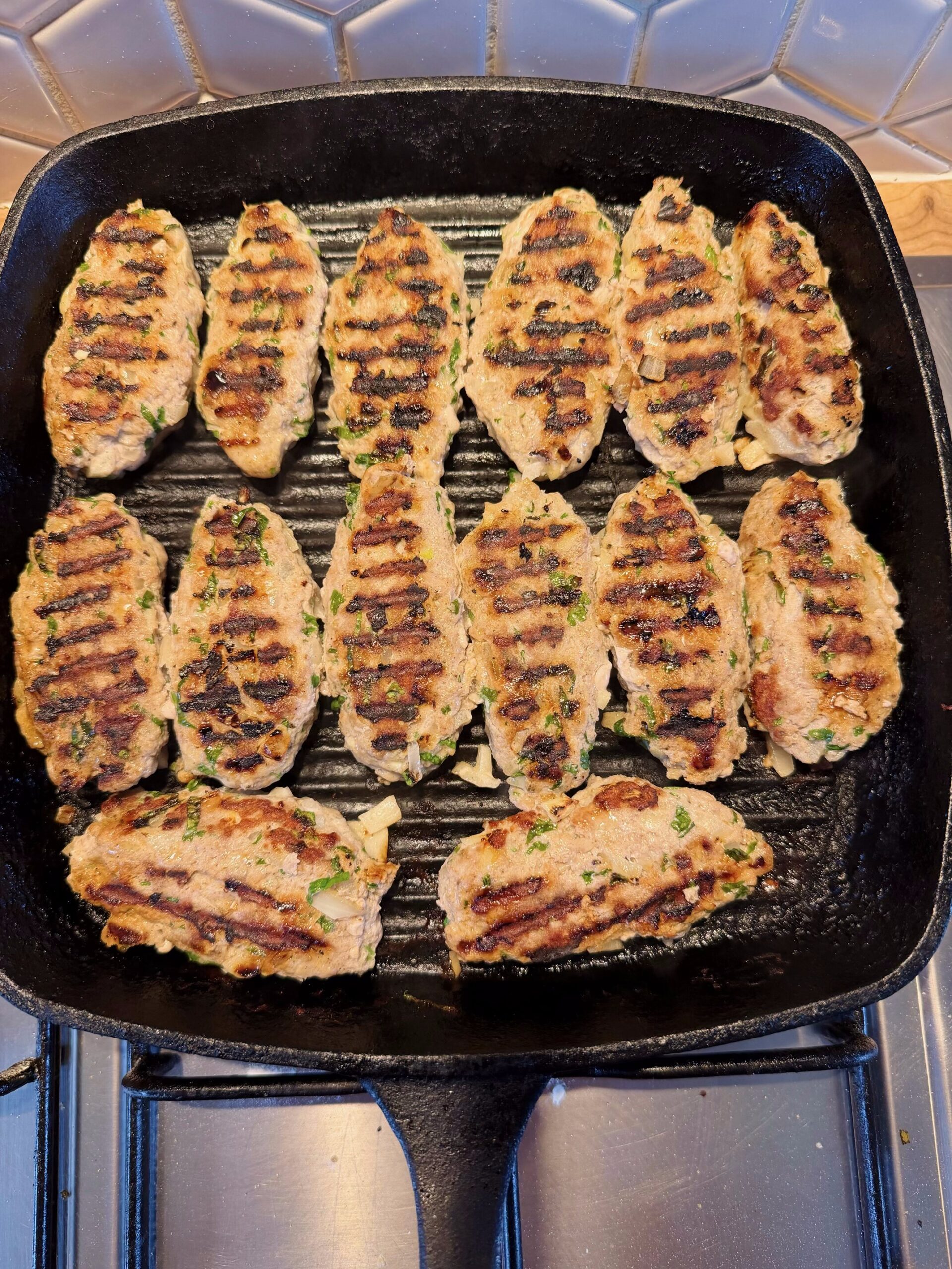 cook the koftas on a griddle pan