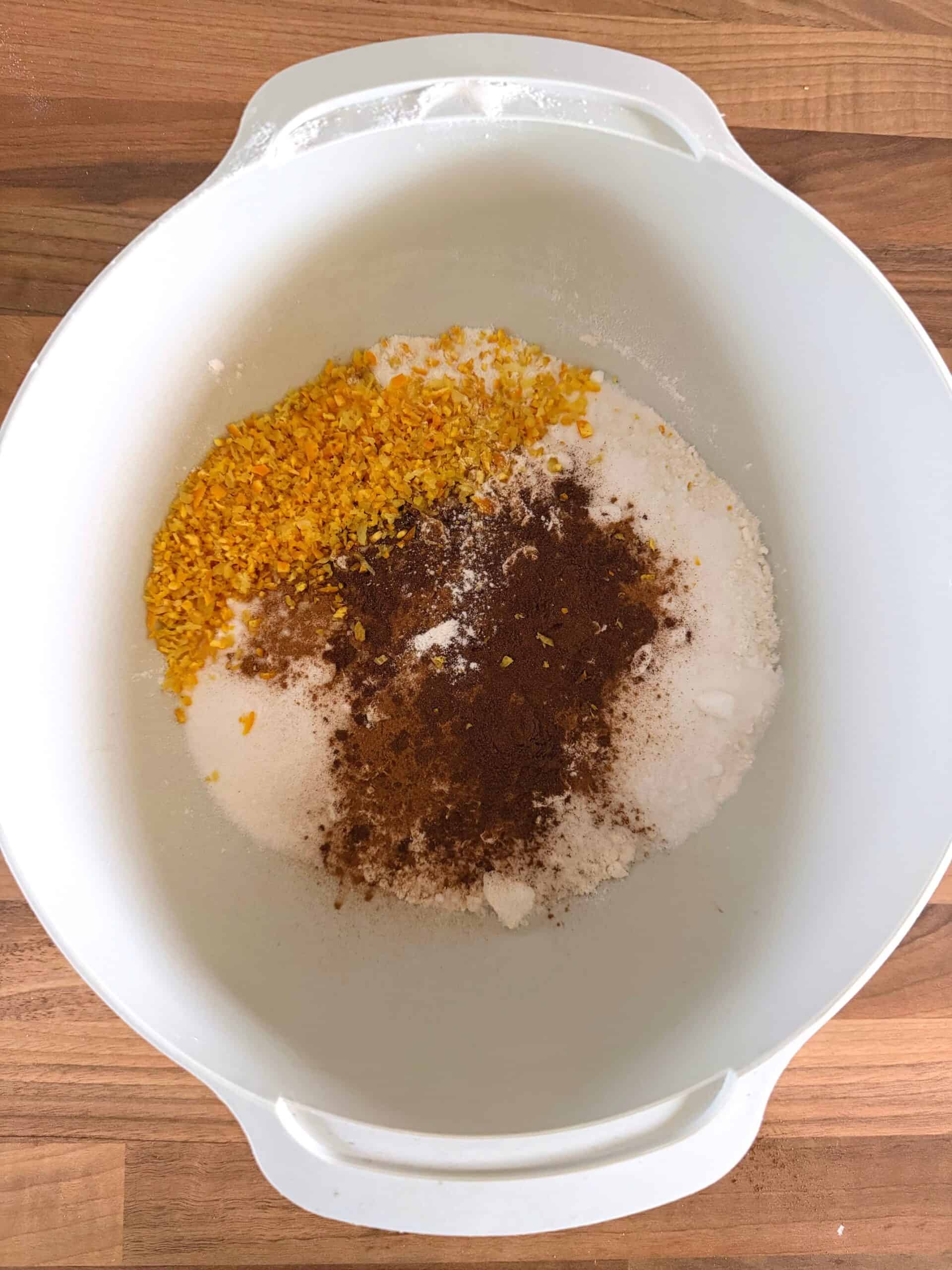 dry ingredients in a bowl