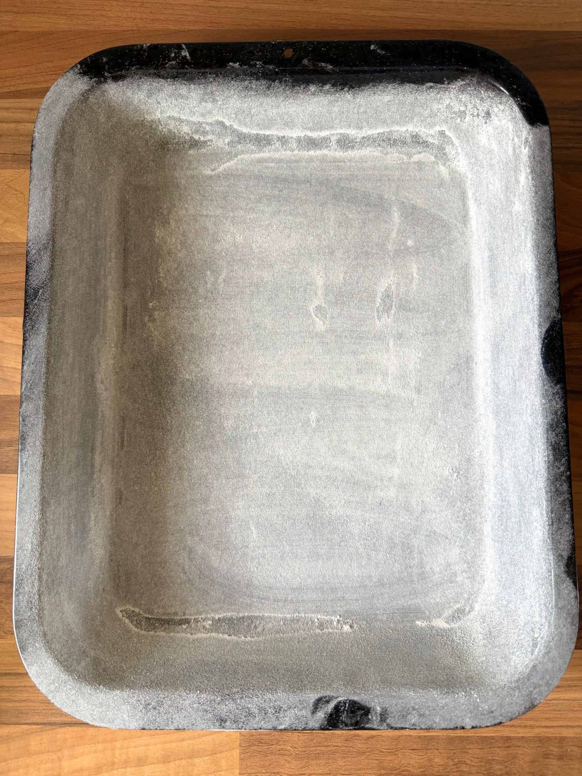 floured tray