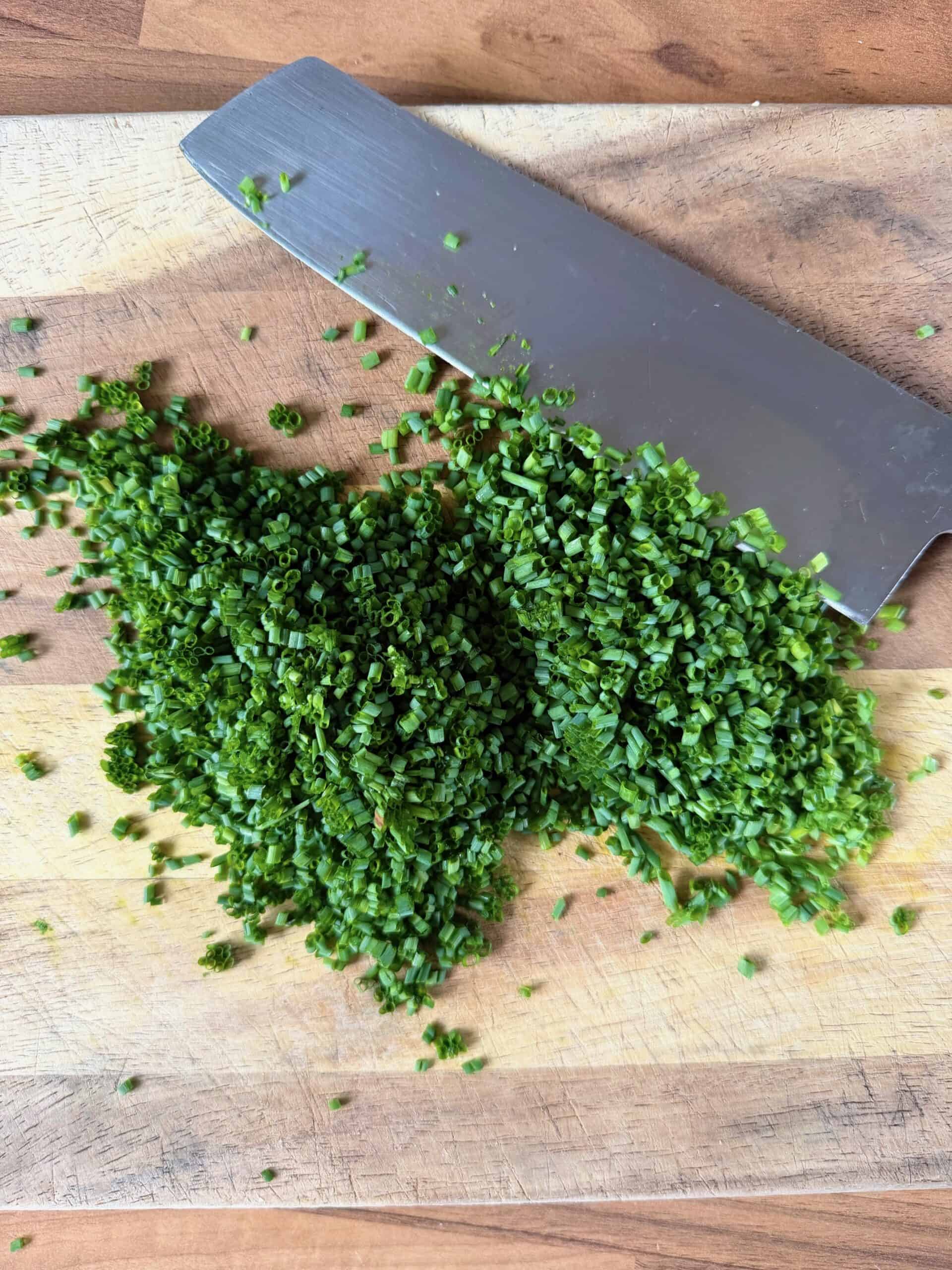 finly diced green chives