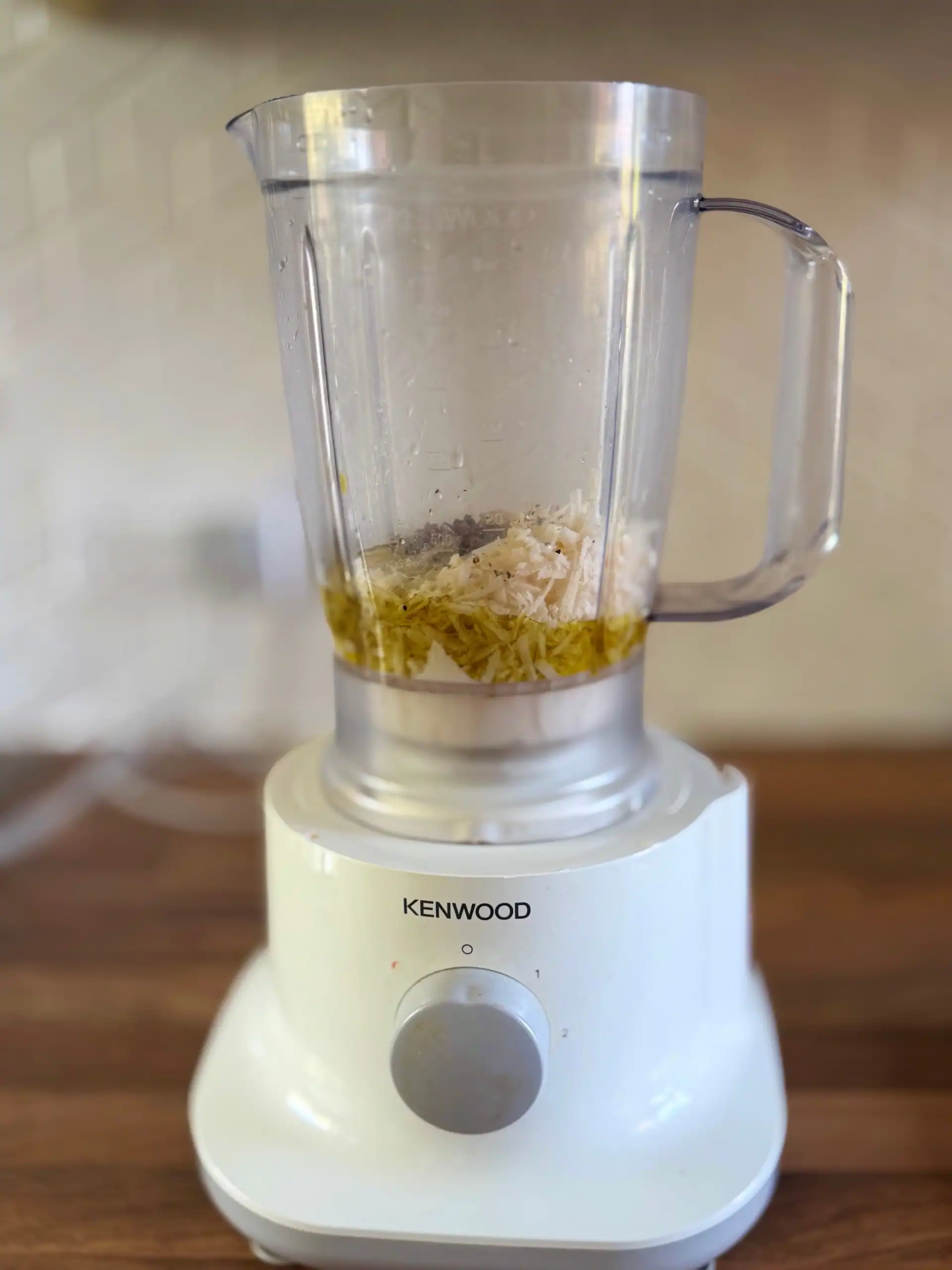 blender full of ingredients