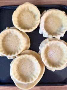 lined pastry cases
