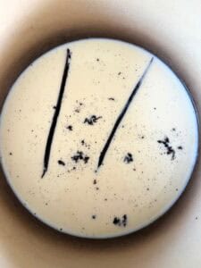 vanilla infused milk