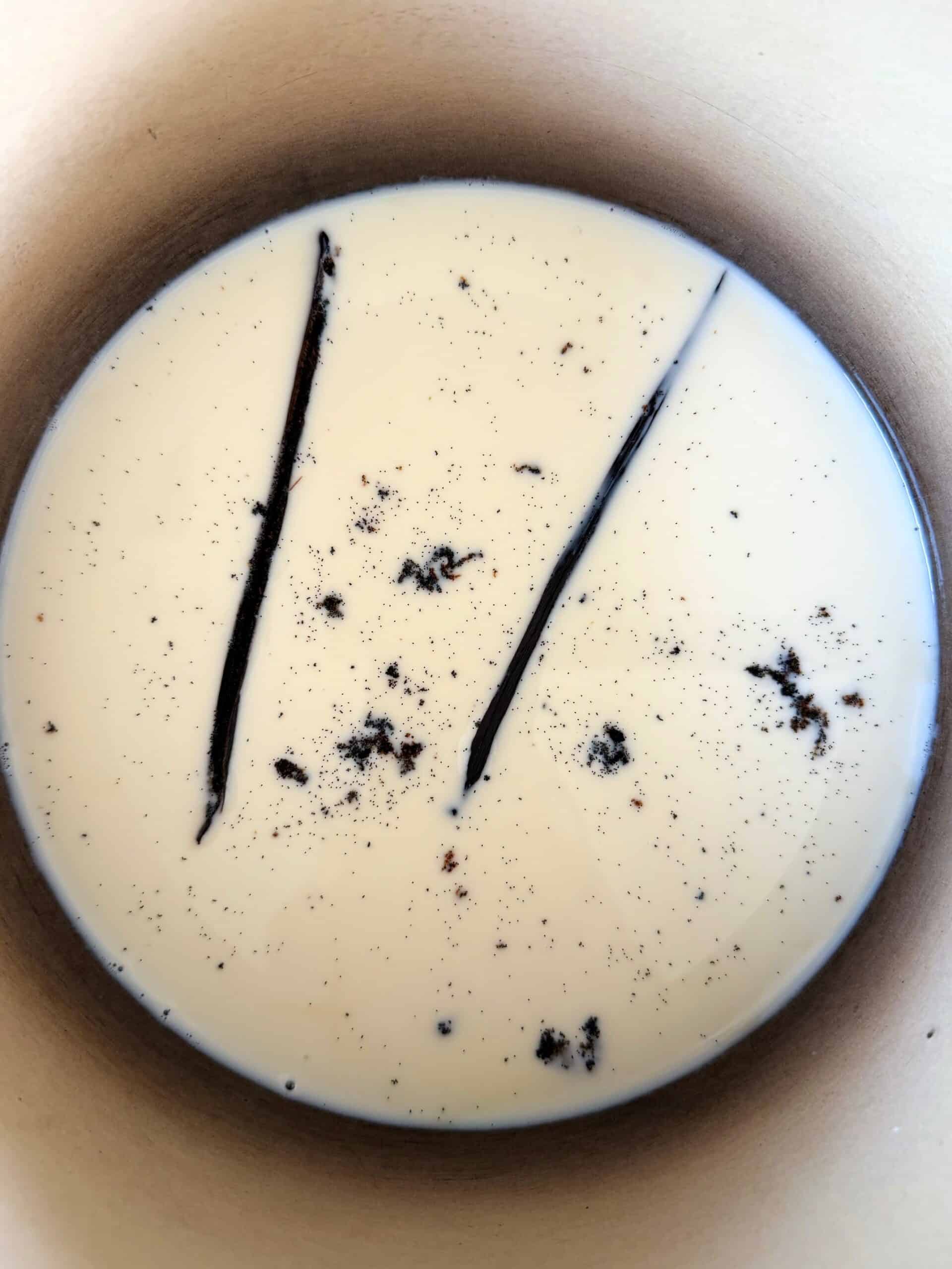 vanilla infused milk