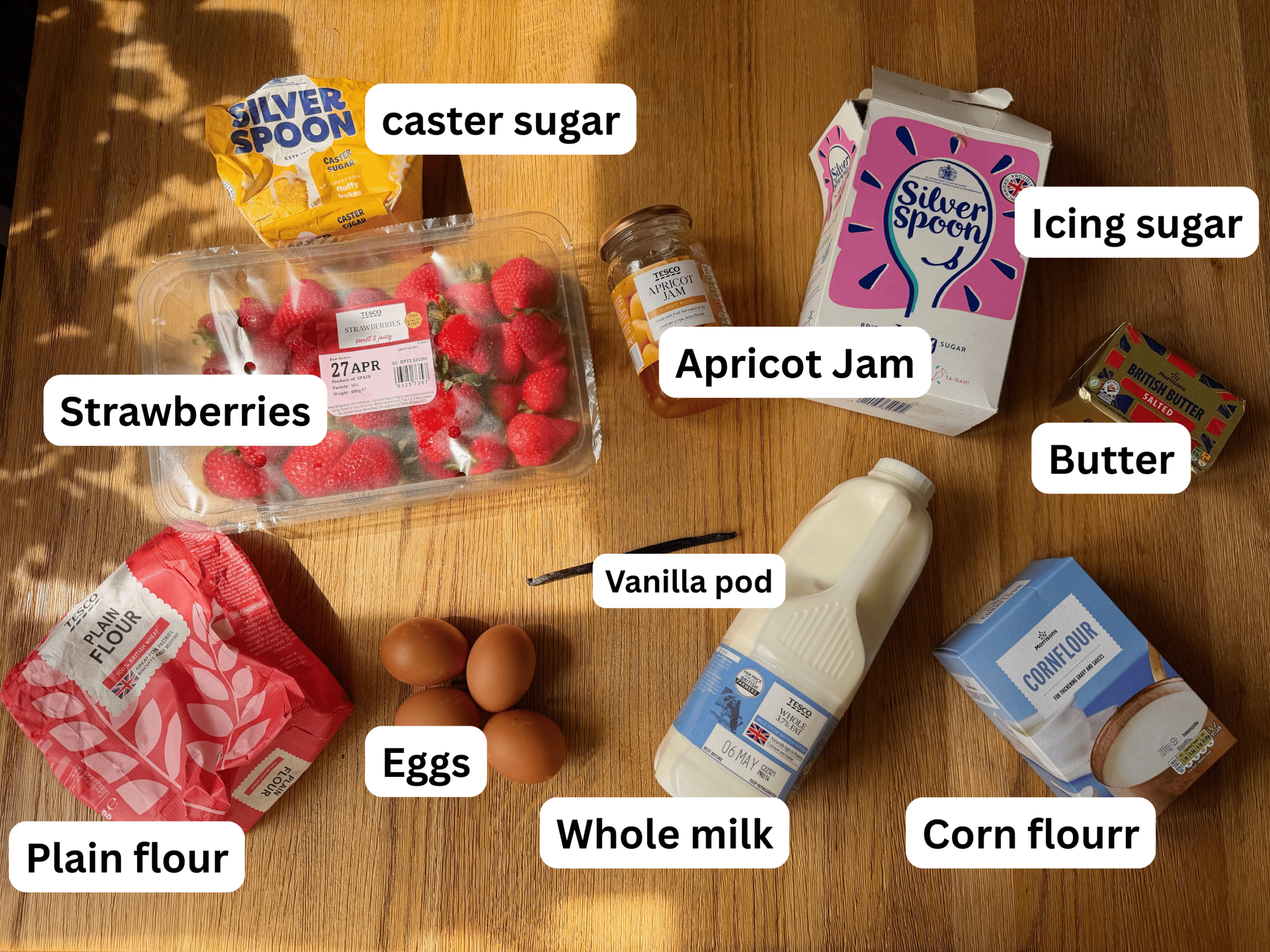 strawberry tart ingredients