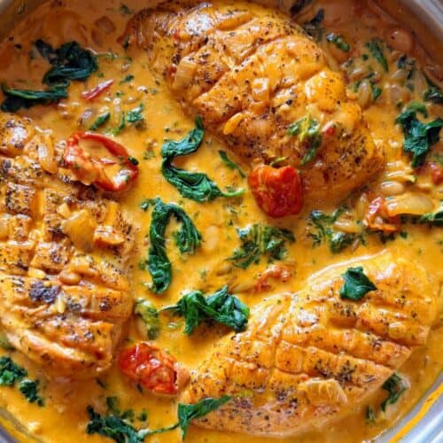 Tuscan chicken orzo with butter beans
