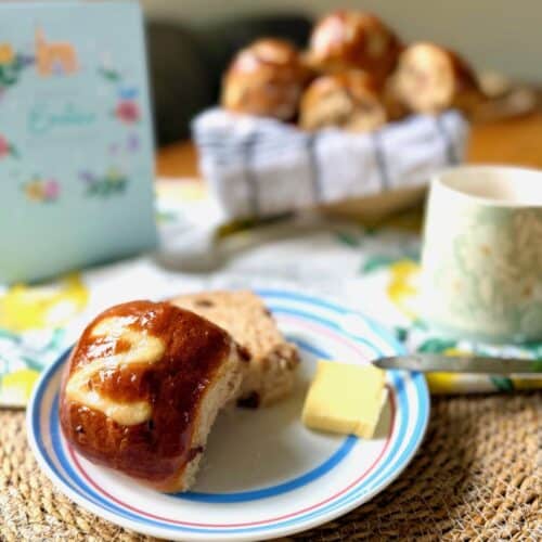 chocolate orange hot cross buns