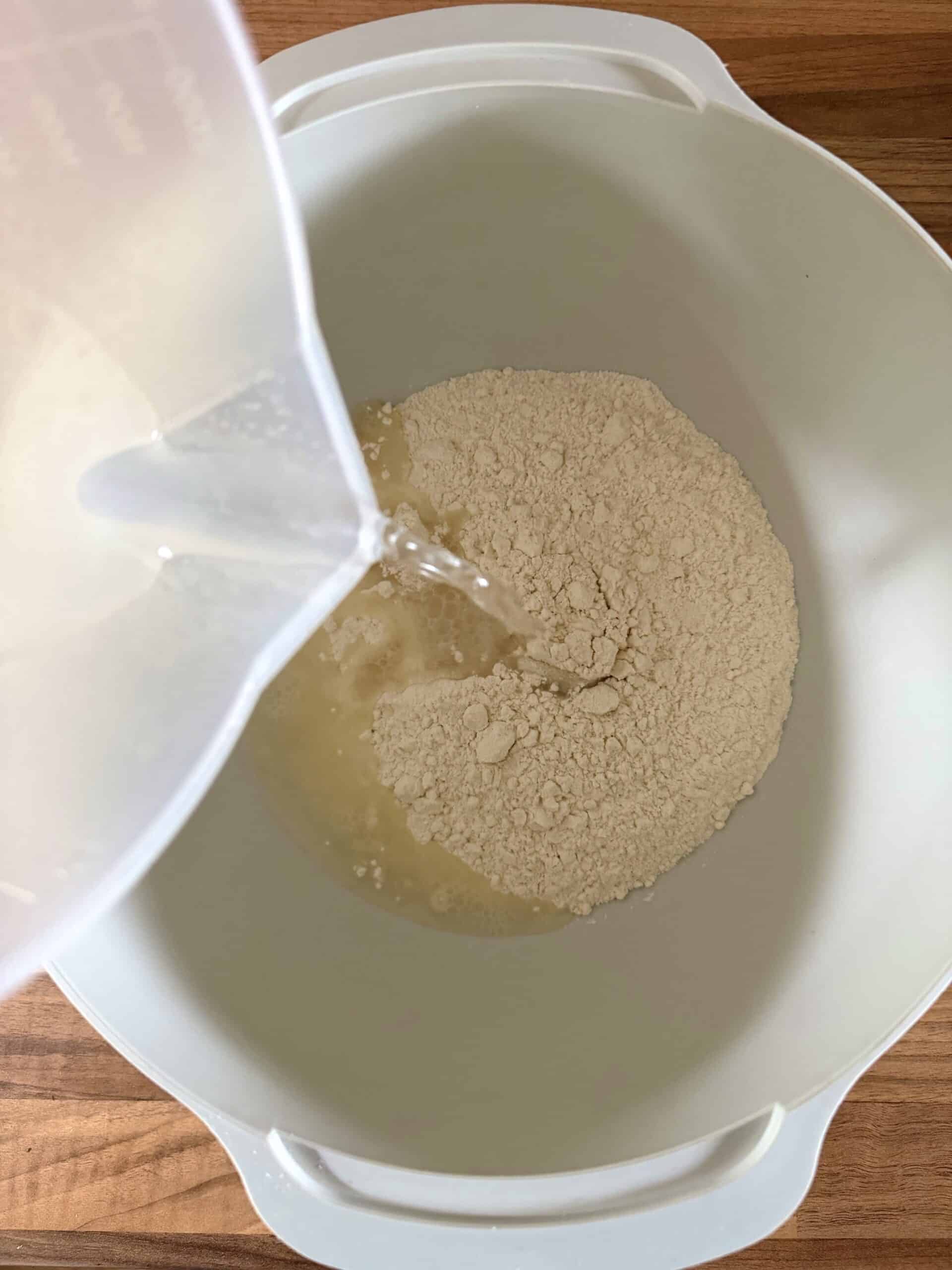 making potsticker dough