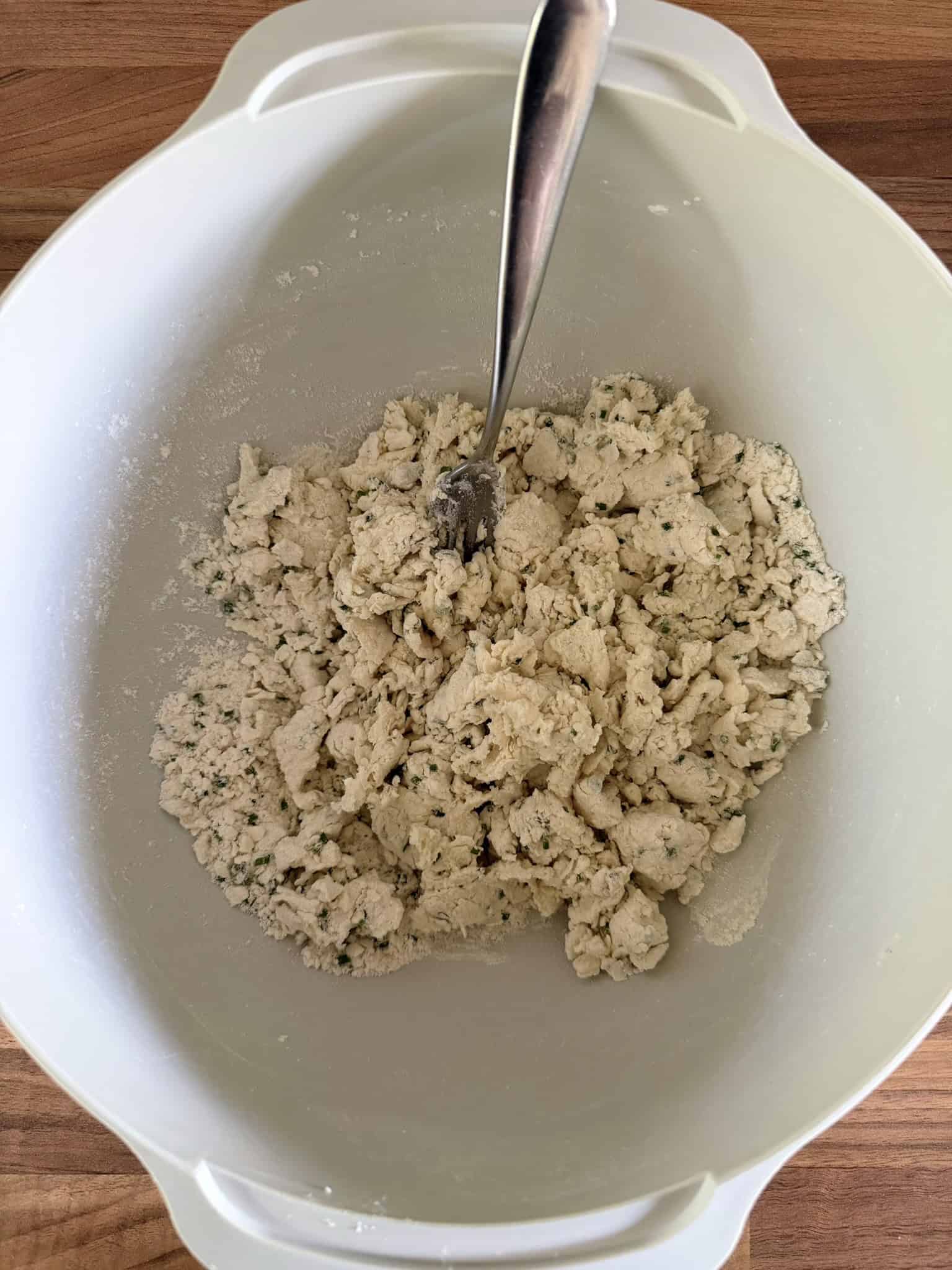 Mixing bowl bagel dough