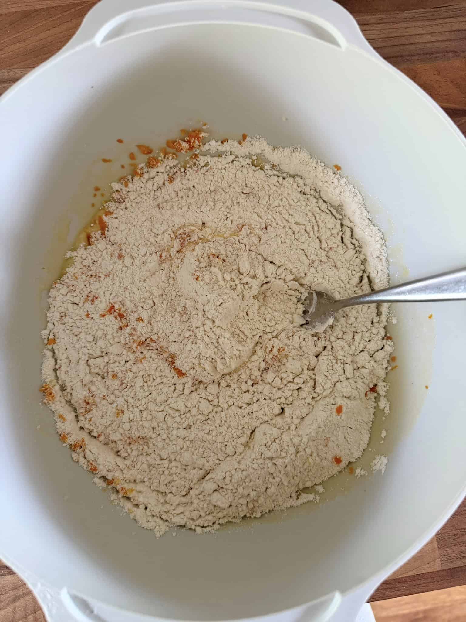 add dry ingredients to mixing bowl