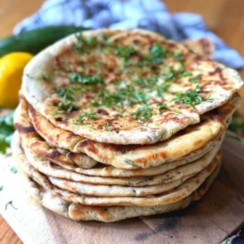 Pile of Turkish flatbreads