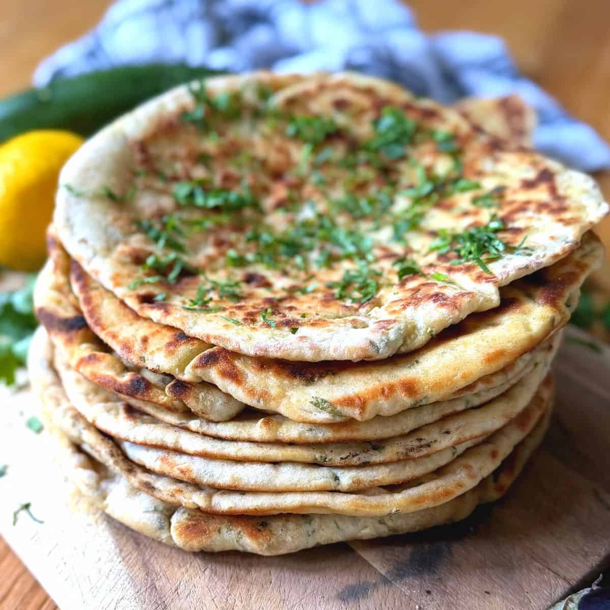 Pile of Turkish flatbreads