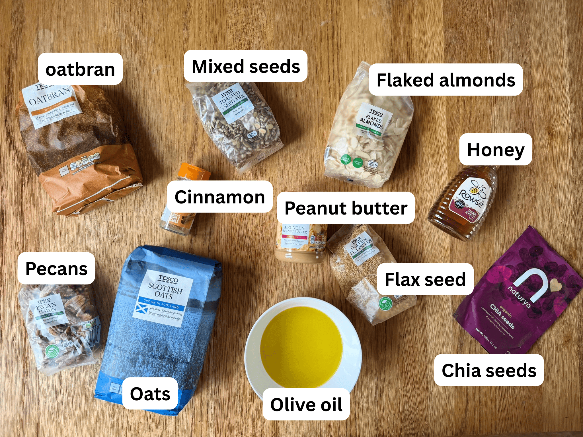 granola ingredients