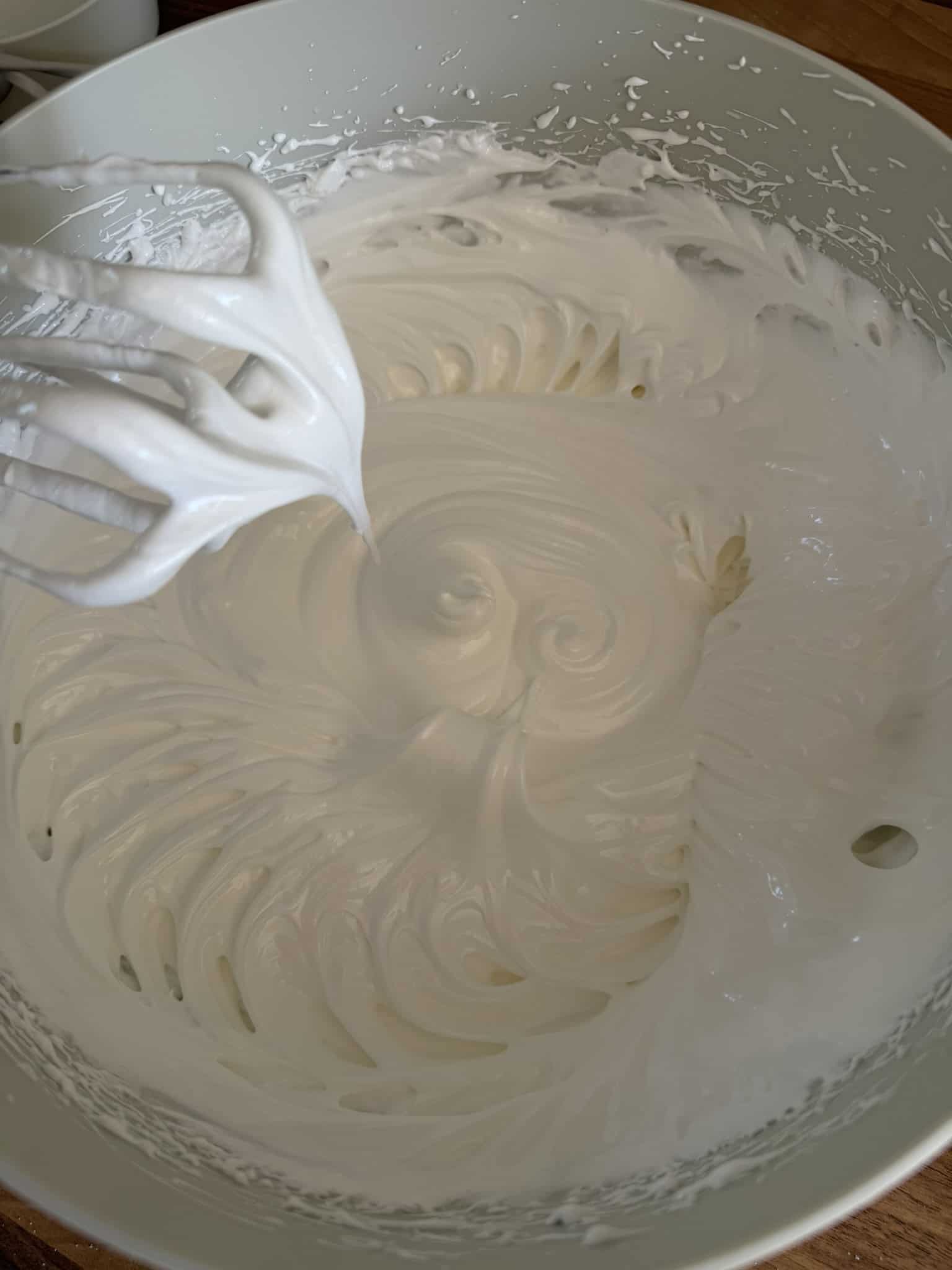 glossy and stiff egg whites