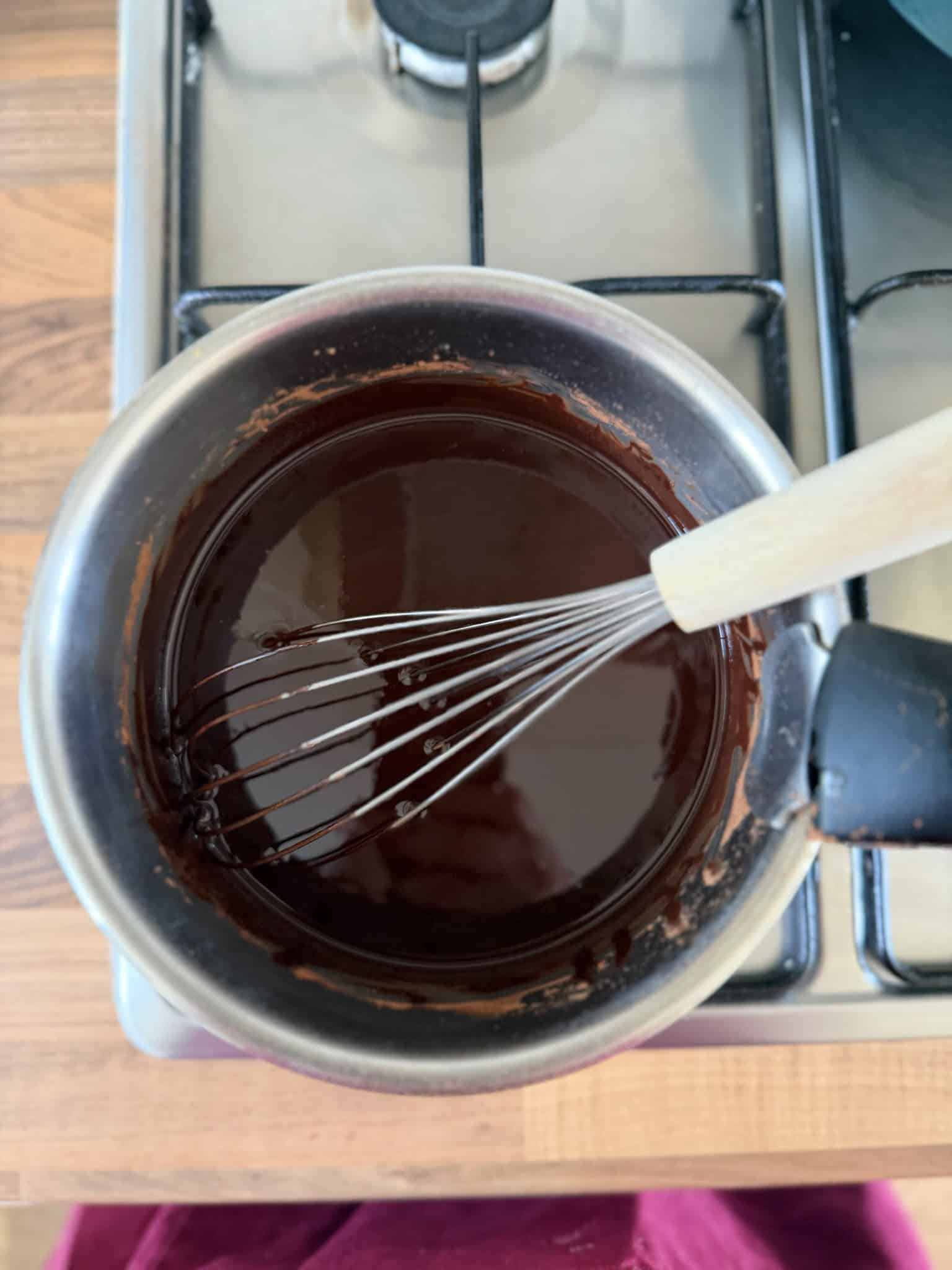 Mix in the cacao powder