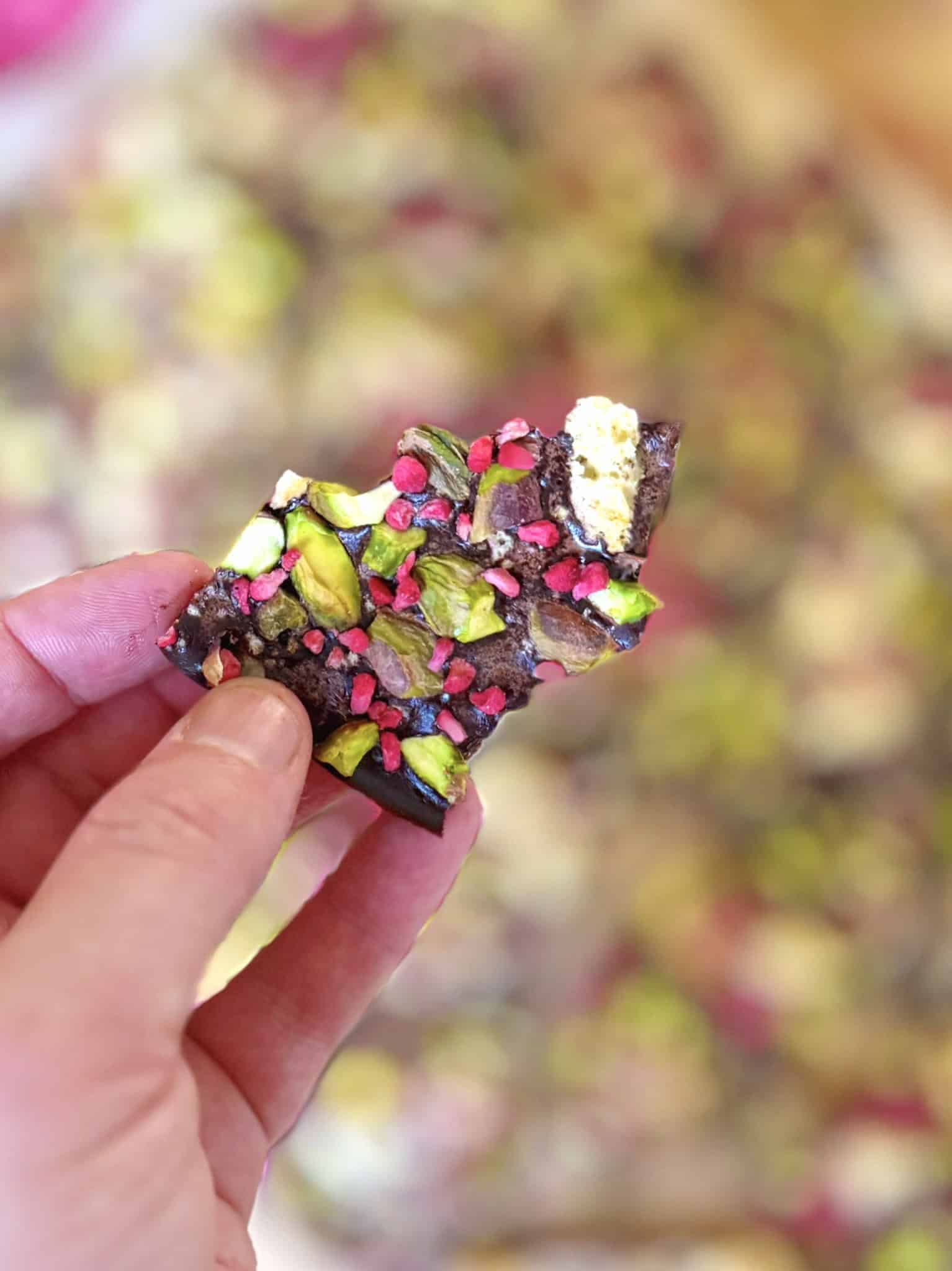 Homemade chocolate bark