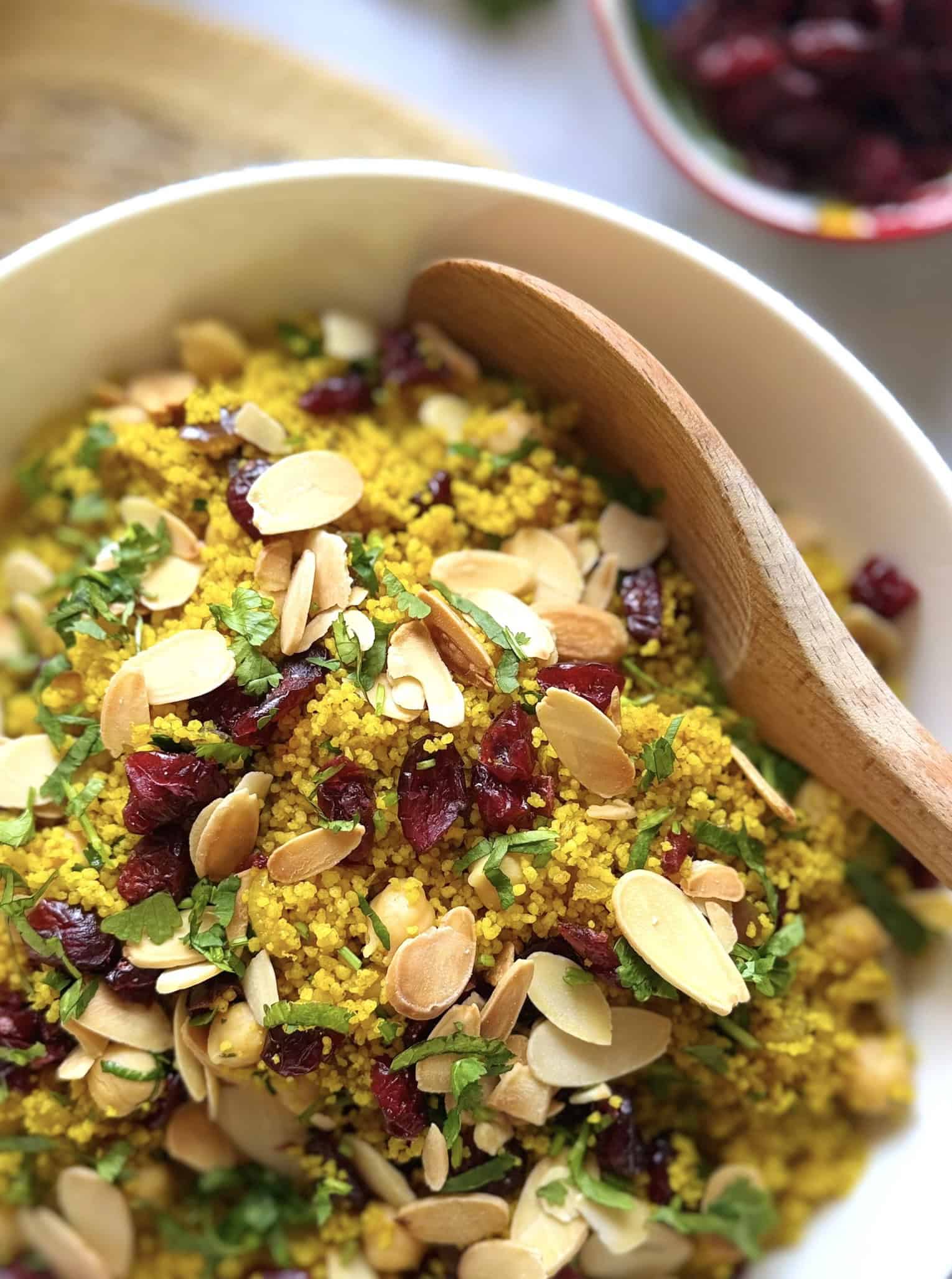 close up of Moroccan couscous