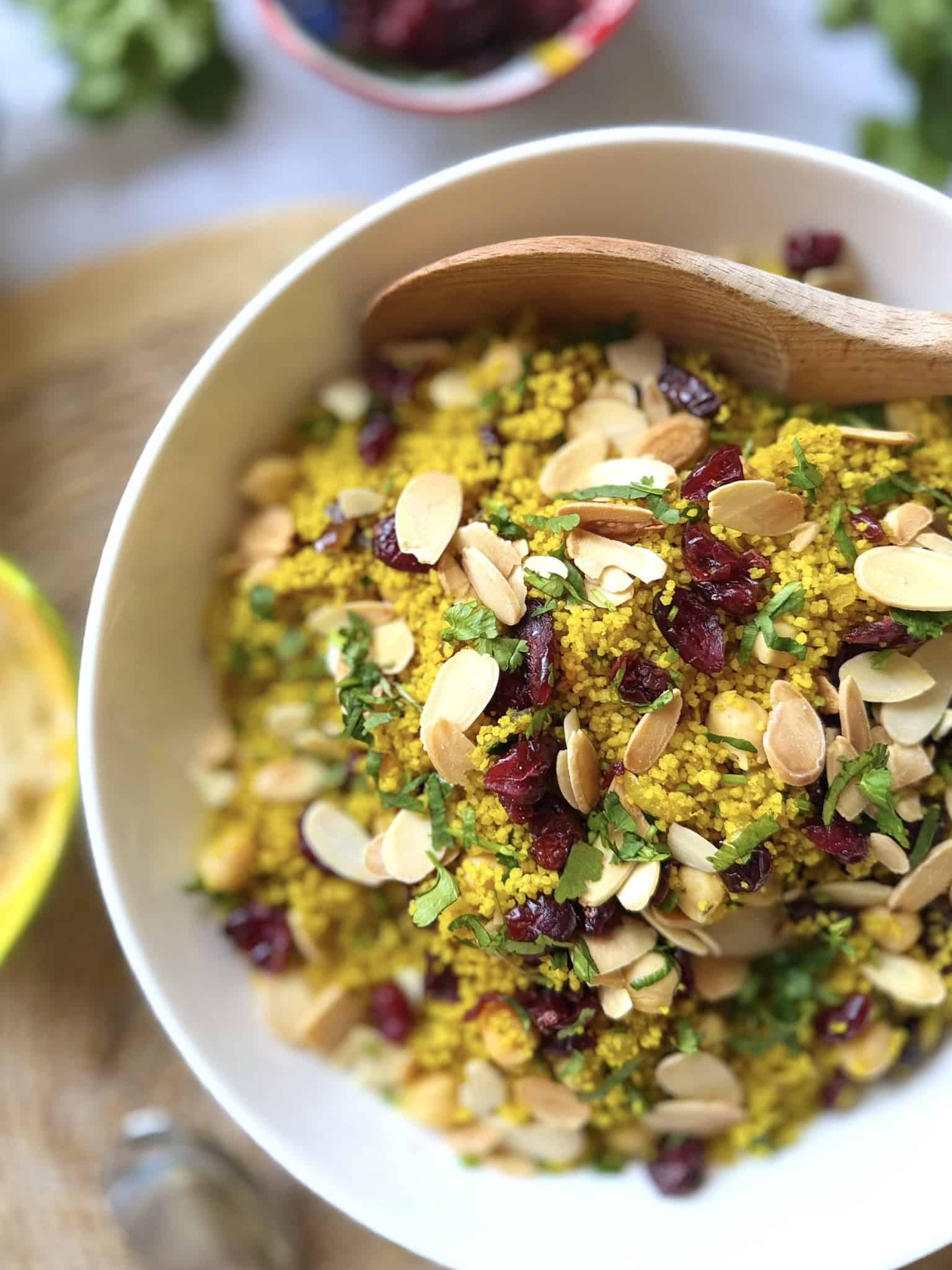 Moroccan couscous close up