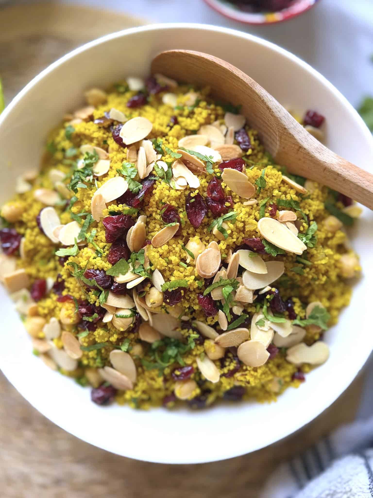 Moroccan couscous close