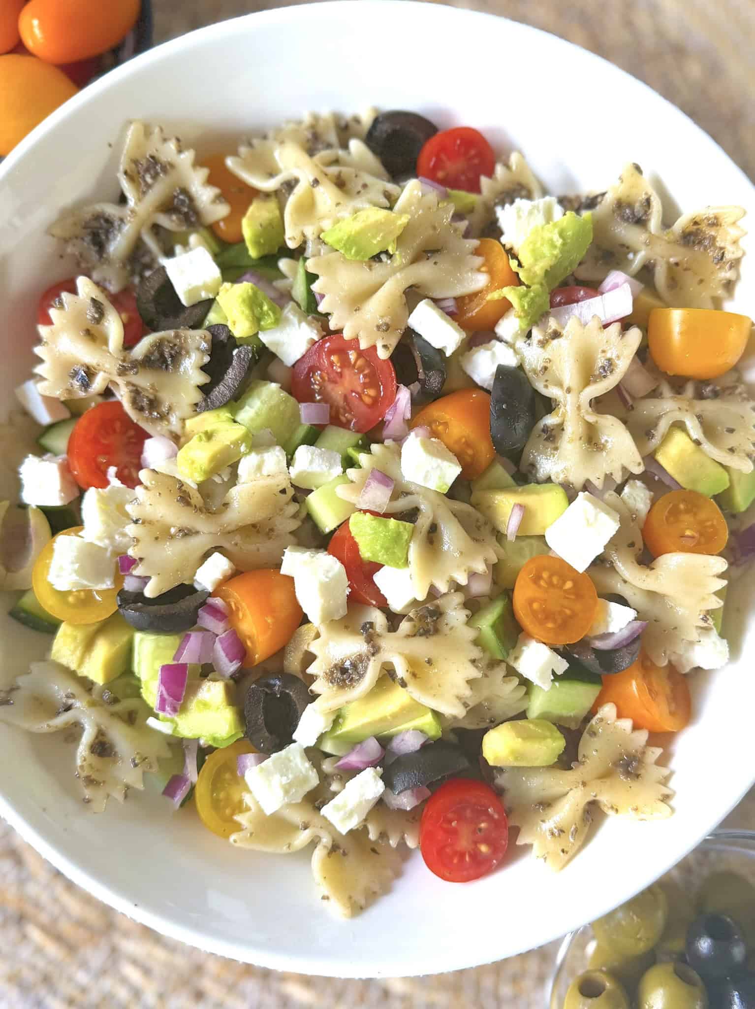 Mediterranean pasta salad