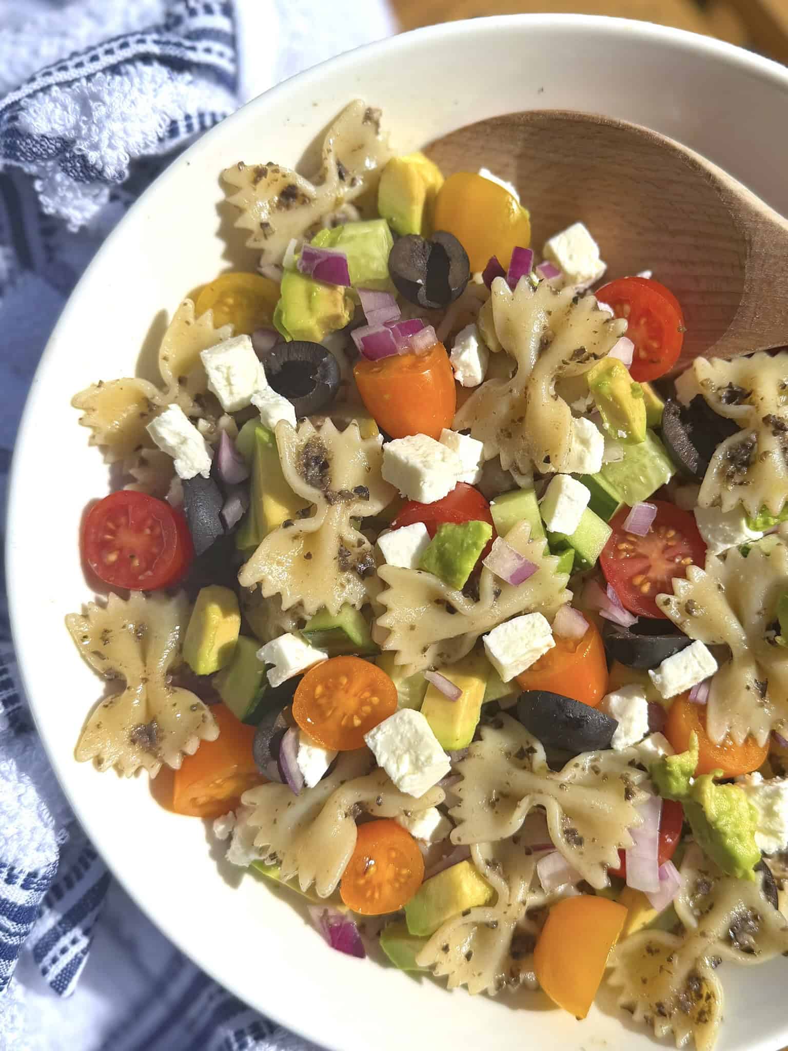 Mediterranean pasta salad