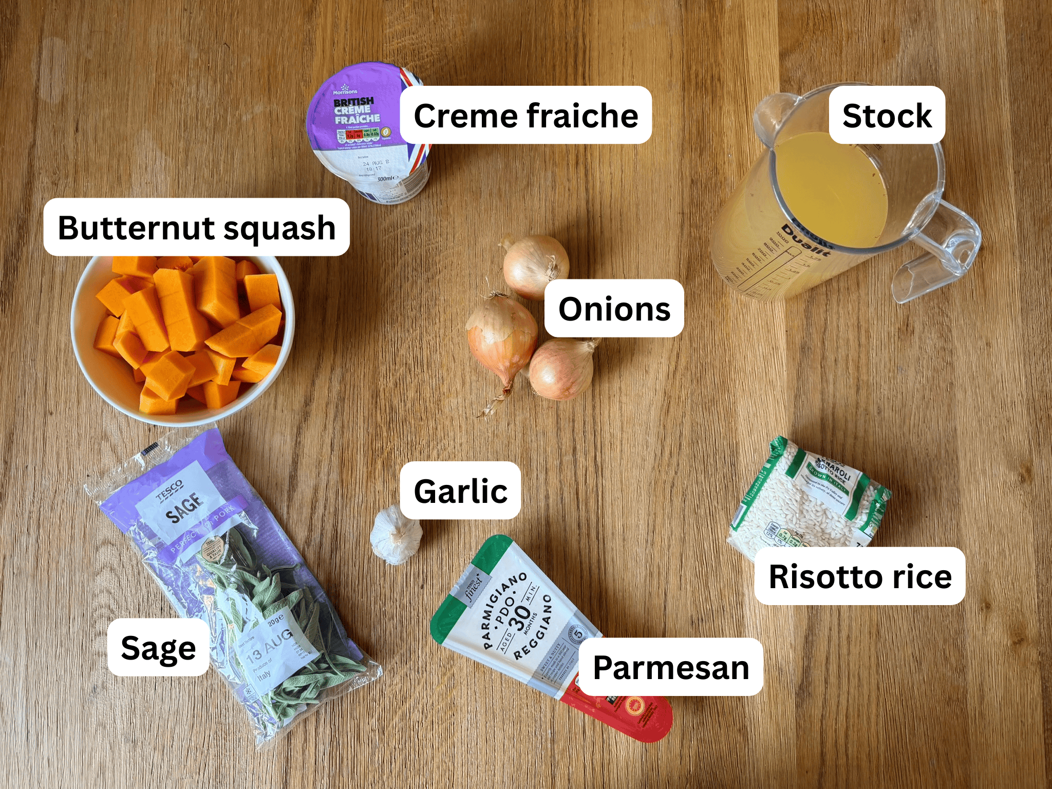 butternut squash risotto ingredients