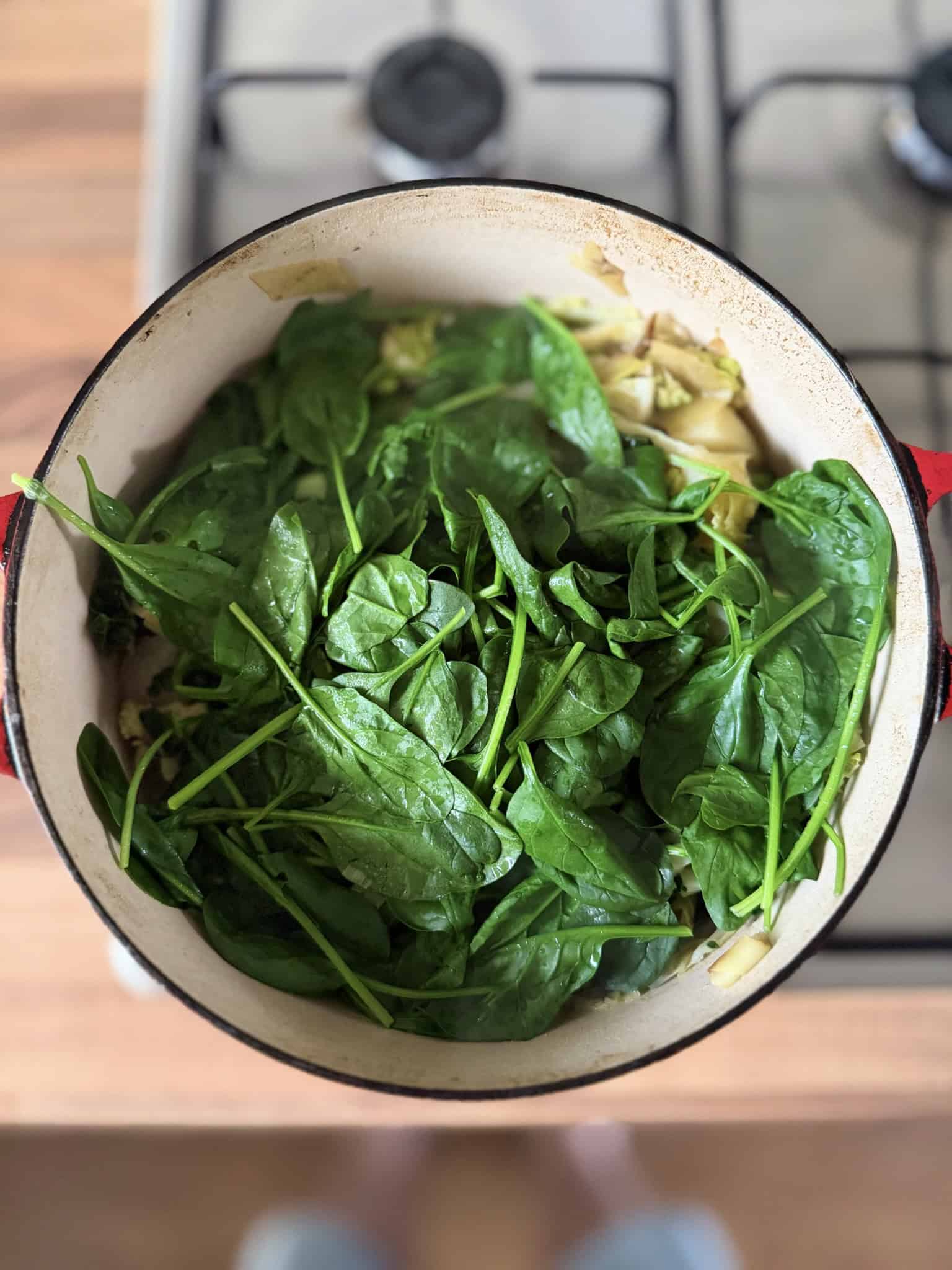 add spinach