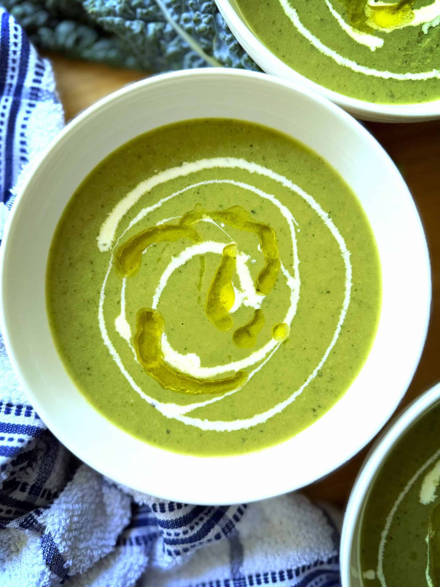 green soup close up